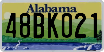 AL license plate 48BK021