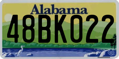 AL license plate 48BK022