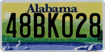 AL license plate 48BK028