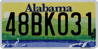 AL license plate 48BK031