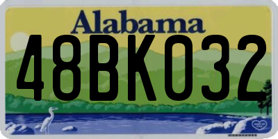 AL license plate 48BK032
