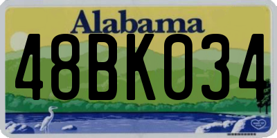 AL license plate 48BK034