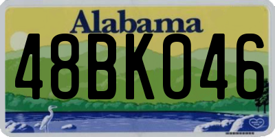 AL license plate 48BK046