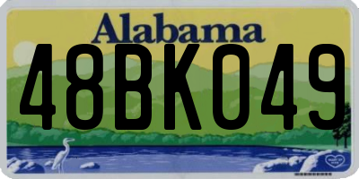 AL license plate 48BK049