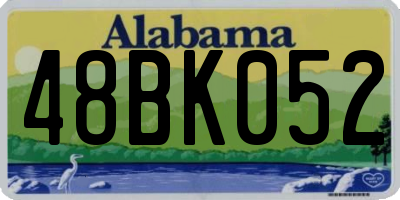 AL license plate 48BK052