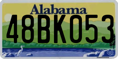 AL license plate 48BK053