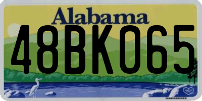 AL license plate 48BK065