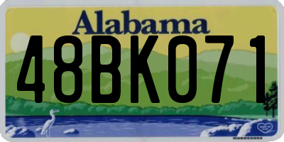 AL license plate 48BK071