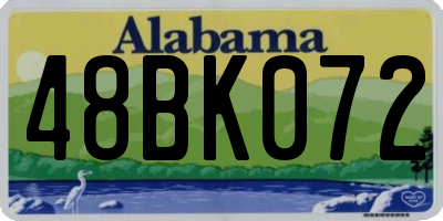 AL license plate 48BK072