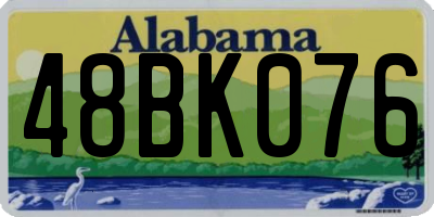 AL license plate 48BK076