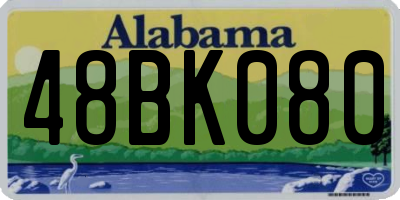 AL license plate 48BK080