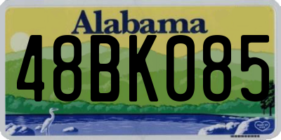 AL license plate 48BK085