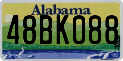 AL license plate 48BK088