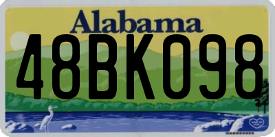 AL license plate 48BK098