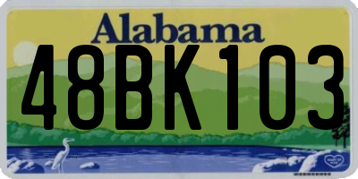 AL license plate 48BK103