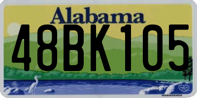 AL license plate 48BK105