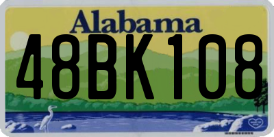 AL license plate 48BK108