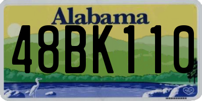 AL license plate 48BK110