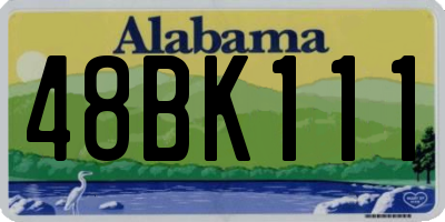AL license plate 48BK111