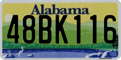 AL license plate 48BK116