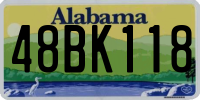 AL license plate 48BK118