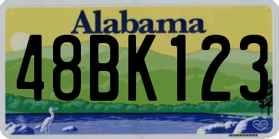 AL license plate 48BK123