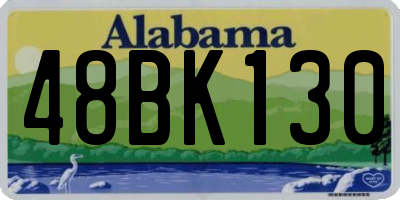 AL license plate 48BK130