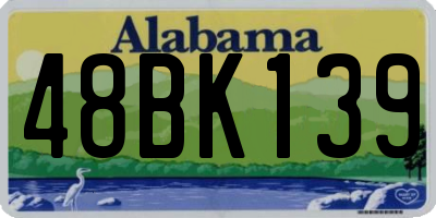 AL license plate 48BK139