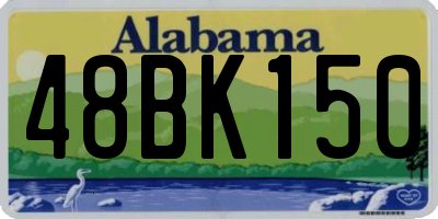 AL license plate 48BK150