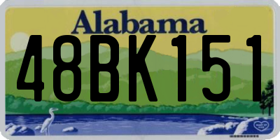 AL license plate 48BK151