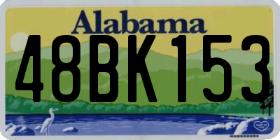 AL license plate 48BK153