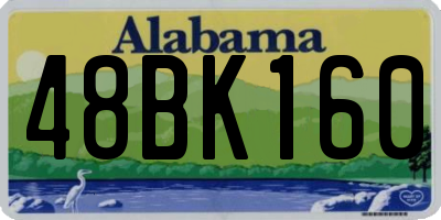 AL license plate 48BK160