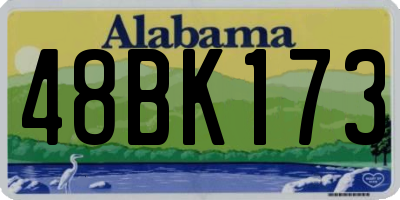 AL license plate 48BK173
