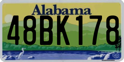 AL license plate 48BK178