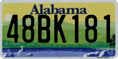 AL license plate 48BK181