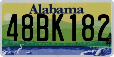 AL license plate 48BK182
