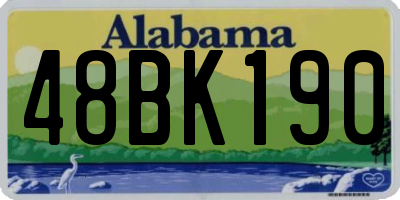 AL license plate 48BK190