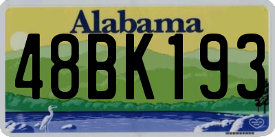 AL license plate 48BK193