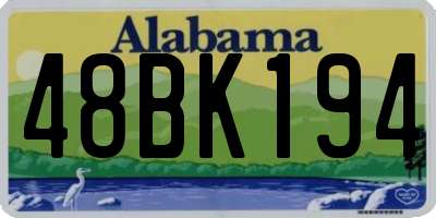 AL license plate 48BK194