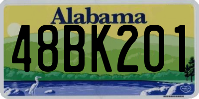 AL license plate 48BK201