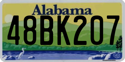 AL license plate 48BK207