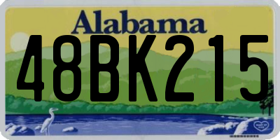 AL license plate 48BK215