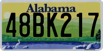AL license plate 48BK217