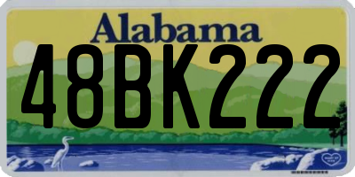 AL license plate 48BK222