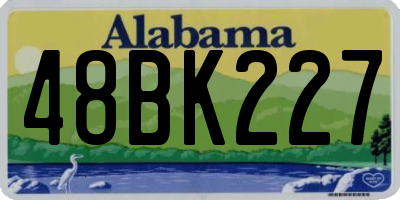 AL license plate 48BK227
