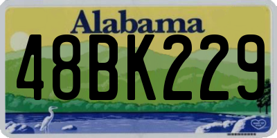 AL license plate 48BK229