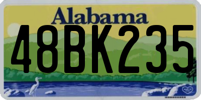 AL license plate 48BK235