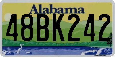 AL license plate 48BK242