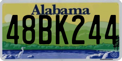 AL license plate 48BK244