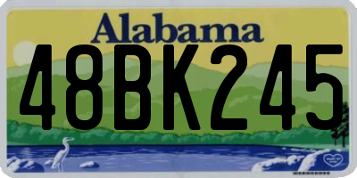 AL license plate 48BK245